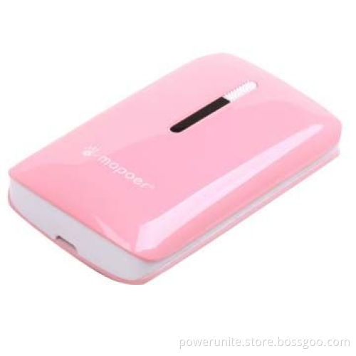 Dual USB port power banks with 7,800mAh for iPhone 5/5s